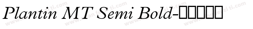 Plantin MT Semi Bold字体转换